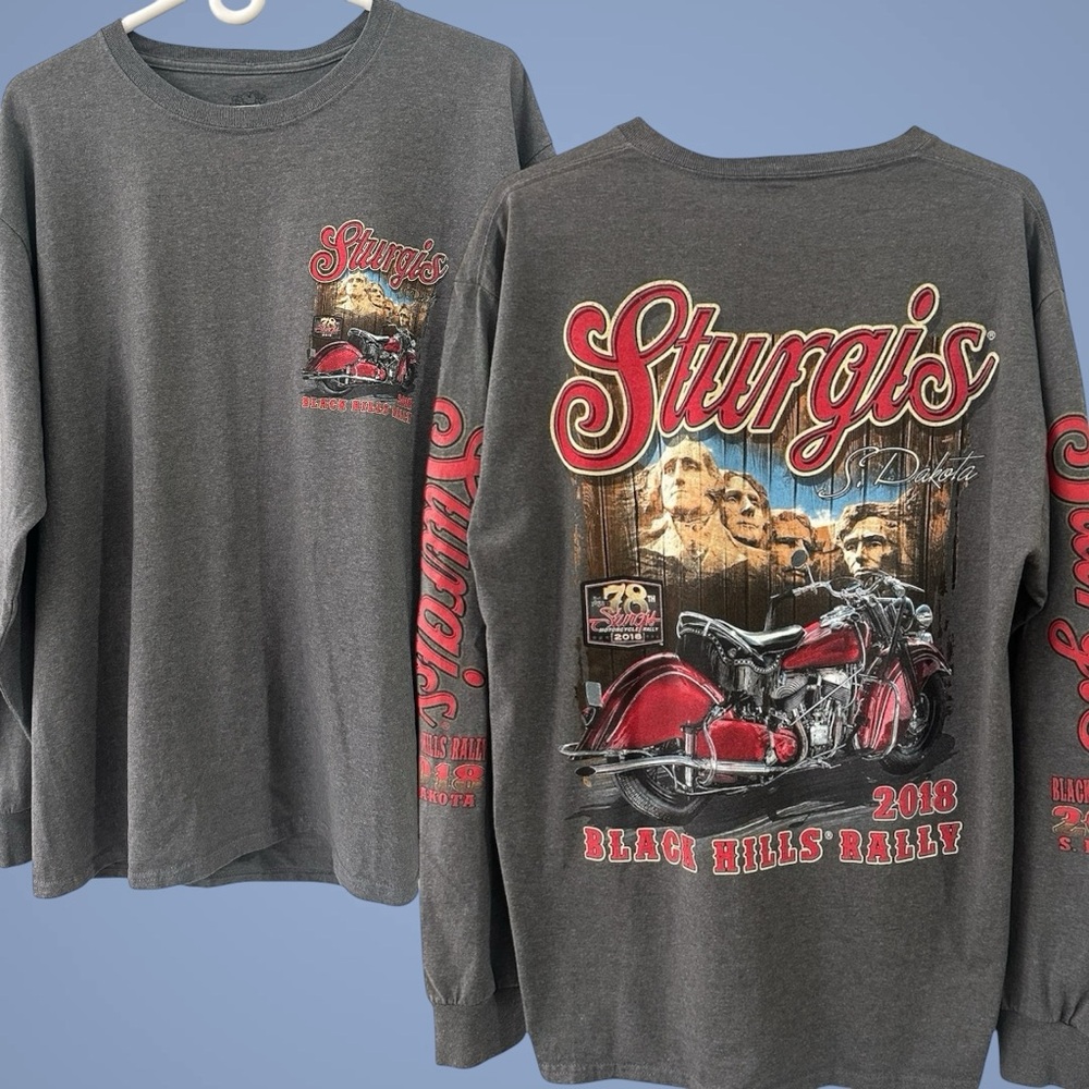 Sturgis 2018 Long Sleeve T-Shirt. Size Large